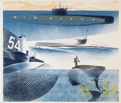 Diversi aspetti dei sottomarini, 1941 da Eric Ravilious