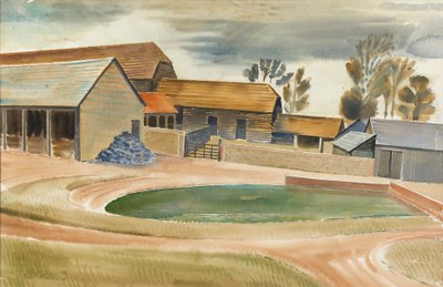 Cortile della fattoria da Eric Ravilious