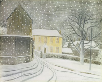 Strada di Halstead nella neve da Eric Ravilious