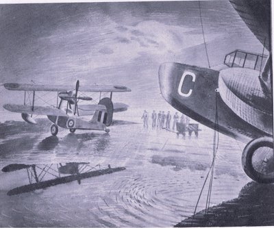 Mattina in parata, da British Adventure pubblicato da Collins, 1947 da Eric Ravilious