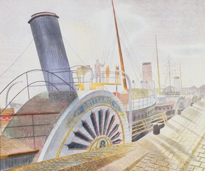 Battelli a vapore, Bristol Quay da Eric Ravilious
