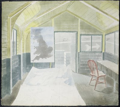La sala operativa da Eric Ravilious