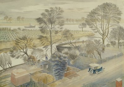 Il Tamigi a Hammersmith da Eric Ravilious