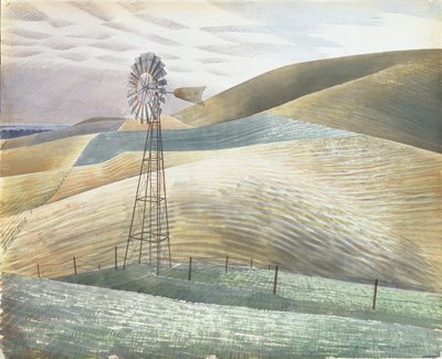 Mulino a vento, 1934 da Eric Ravilious