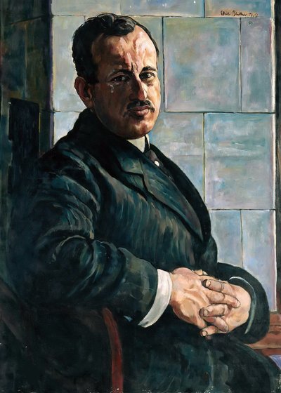 Ritratto di Georg Hermann, 1917-1918 da Erich Büttner