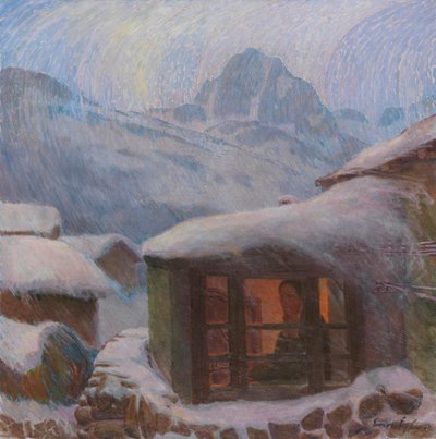 Solitudine, pioggia gelata, c. 1900 da Erich Erler