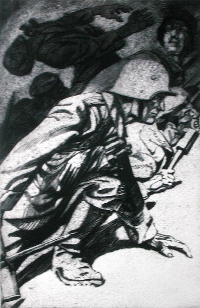 La tempesta, illustrazione da un folio di stampe pubblicato a Lipsia da Erich Erler