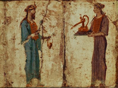 Sacerdote e sacerdotessa di Iside da Erich Lessing