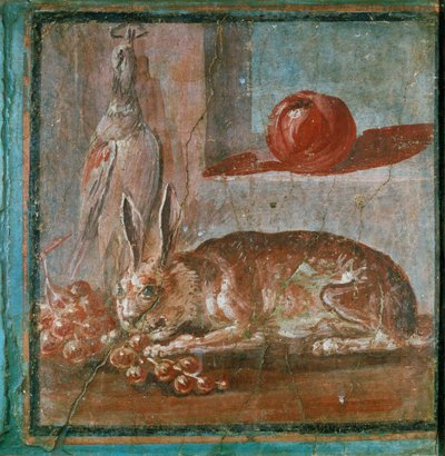 Natura morta con lepre e uva da Erich Lessing