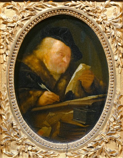 Vecchio che scrive ... da Erich Lessing