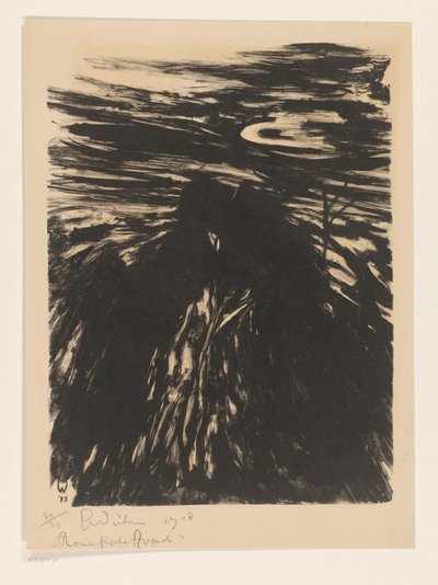 Serata romantica da Erich Wichmann (signed by artist)
