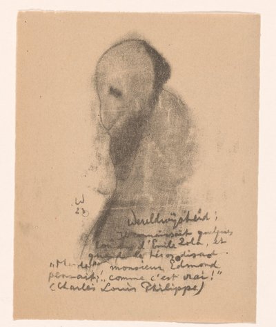 Figura astratta con barba da Erich Wichmann