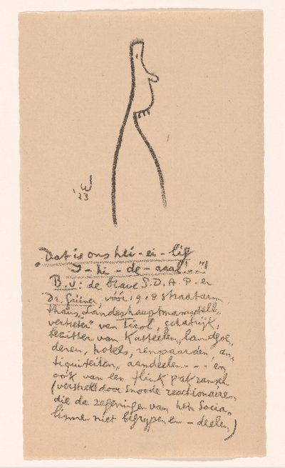 Figura caricaturale (Idealisti II e ulteriori annotazioni) da Erich Wichmann