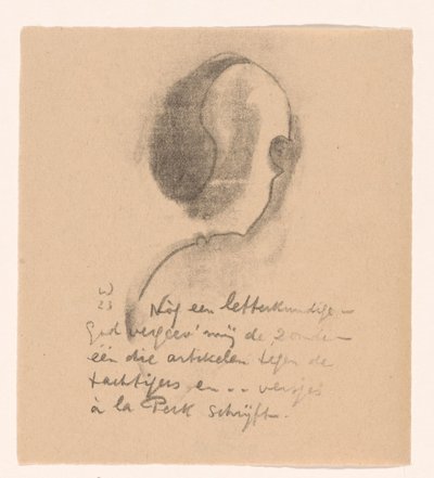Caricatura di un letterato da Erich Wichmann