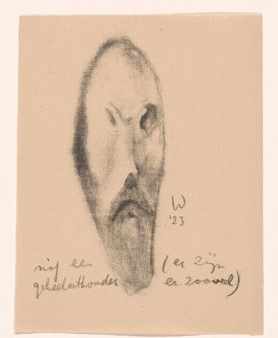 Caricatura di uomo con barba da Erich Wichmann