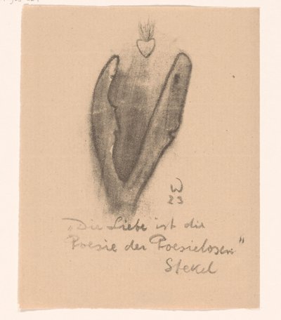 Due teste astratte e un sacro cuore da Erich Wichmann