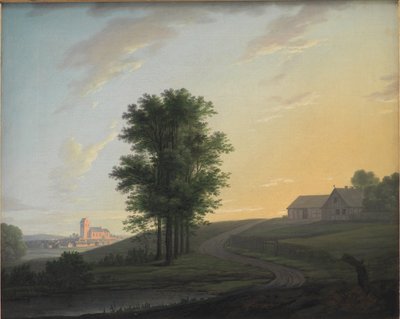 Paesaggio serale vicino a Gentofte, a nord di Copenaghen da Erik Pauelsen