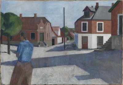 Strada con figura da Erik Raadal