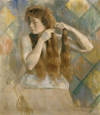 Intrecciare i capelli da Erik Theodor Werenskiold