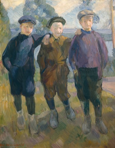 Teppisti di Lysaker, c.1910 da Erik Theodor Werenskiold