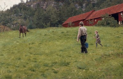 Acqua al cavallo da Erik Theodor Werenskiold