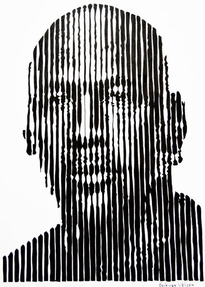 Linea astratta - Faccia da Erik Van Velzen