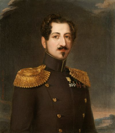 Ritratto di Oscar I 1799-1859, Re di Svezia e Norvegia, 1844 da Erik Wahlbergson