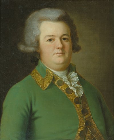 Ritratto di Vasily Ivanovich Likhachev, 1791 da Ermolay Dementyevich Kamezhenkov