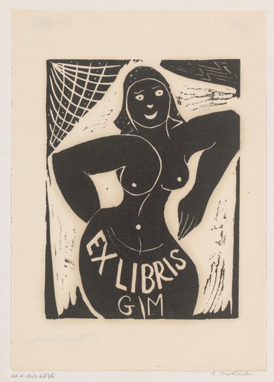 Ex libris di Gianni Mantero da Erna Levy Friedländer