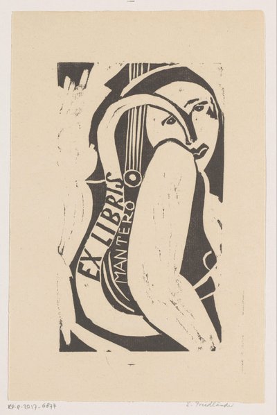 Ex libris di Gianni Mantero da Erna Levy Friedländer