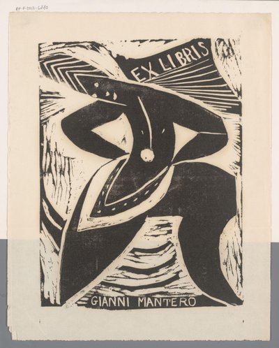 Ex libris di Gianni Mantero da Erna Levy Friedländer