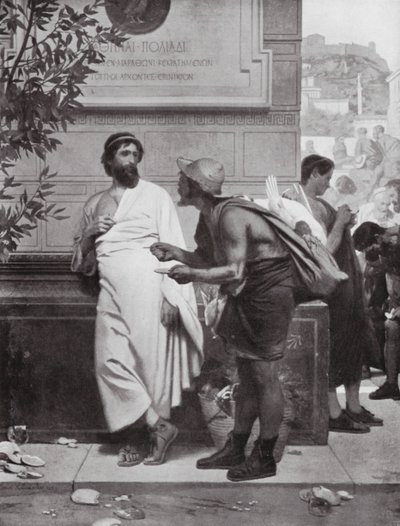 Aristide e il contadino da Ernest (1818 87) Hillemacher