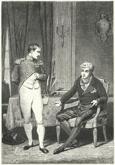Discussione tra Napoleone e Metternich a Dresda da Ernest Hillemacher