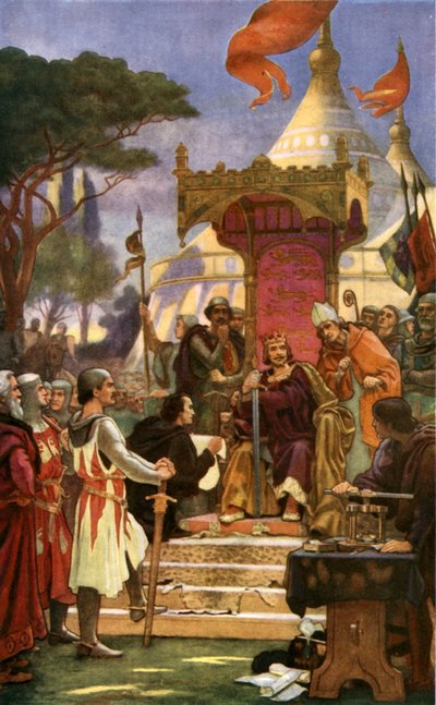 Re Giovanni firma la Magna Carta da Ernest (after) Normand