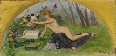 Bozzetto per il Salon des Sciences al Municipio di Parigi: Botanica da Ernest Ange Duez