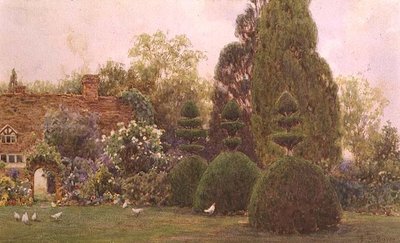 Polli in un Giardino da Ernest Arthur Rowe
