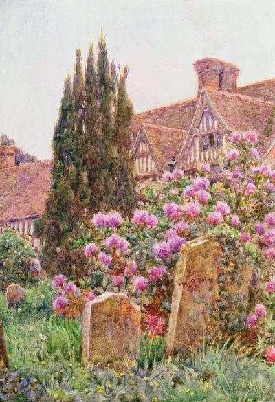 Cimitero della Chiesa, Chiddingstone da Ernest Arthur Rowe