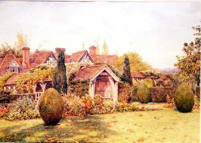 I giardini di Great Tangley Manor vicino a Guildford da Ernest Arthur Rowe