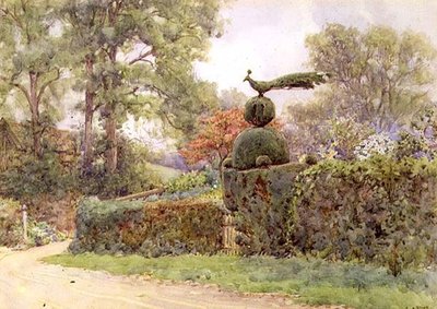 La vecchia siepe di tasso, Speldhurst, Kent da Ernest Arthur Rowe