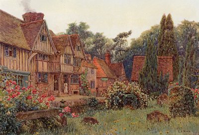La casa del portico a Chiddingstone, Kent da Ernest Arthur Rowe