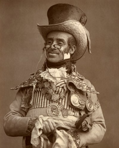 Arthur Roberts, attore britannico, comico e intrattenitore di music hall, 1888 da Ernest Barraud
