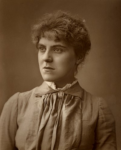 Janet Achurch, attrice e manager teatrale britannica, 1887 da Ernest Barraud