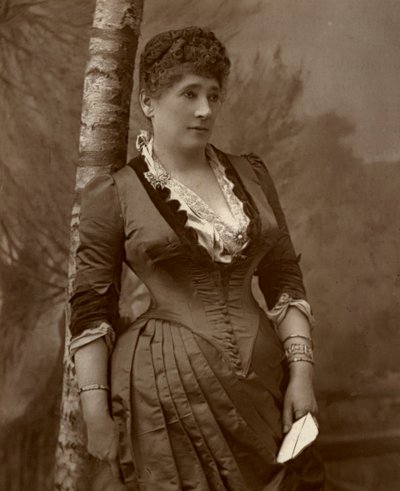 Mrs John Wood, attrice e direttrice teatrale britannica, 1888 da Ernest Barraud