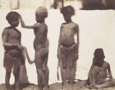 [Bambini del Villaggio di Kalabshah, Nubia] da Ernest Benecke