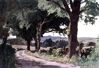 Scena vicino a Pulborough, West Sussex da Ernest Benger or Berenger