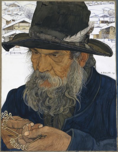 Fabbro di chiodi a Granois da Ernest Bieler