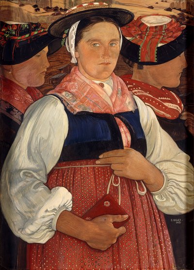 Tre valaisannes da Ernest Bieler