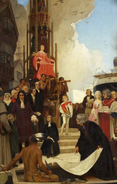 Un quadro allegorico di Bristol da Ernest Board