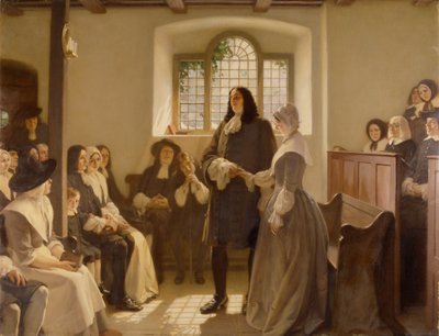 Il matrimonio di William Penn e Hannah Callowhill alla Casa degli Amici, Il Friary, Bristol da Ernest Board