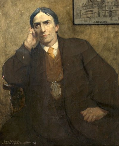 Ritratto postumo di Sir Hubert von Herkomer da Ernest Borough Johnson